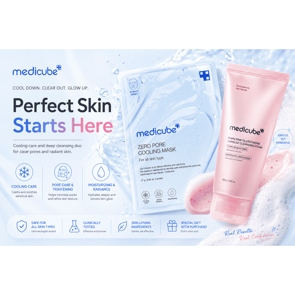 Medicube Zero Pore Cooling Mask Sheet, 1 Sheet