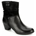 thumbnail image 1 of Medicus Womens Jil Heeled Zip Up Slouch Ankle Boot Shoes, Black, US 6.5, 1 of 5
