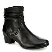 Medicus Womens Theodora Side Zip Slouch Ankle Boot Shoes, Black, US 6