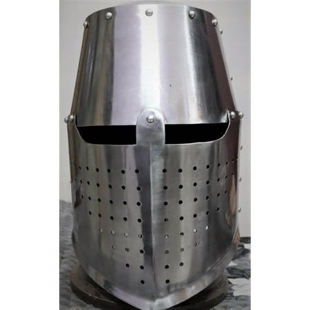 Medieval Armor Crusder Knight New Templar Helmet Leather Liner Gift Item Birthday Gift, Anniversary Gift, Halloween Gift, Wedding Gift