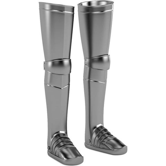 Medieval Armor Full Leg Guard SCA LARP Steel Sabatons Templar Set