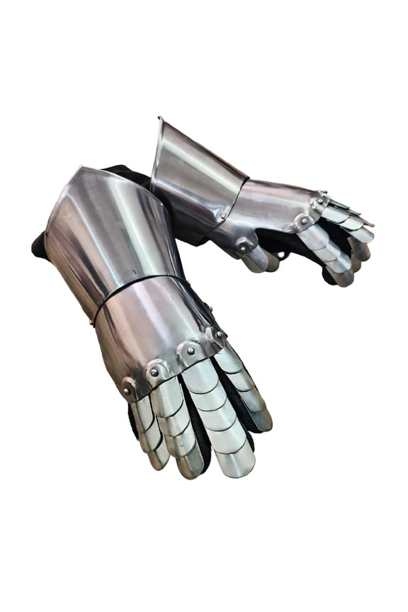 Steel Medieval Knight Armor Gauntlet Gloves - 1 Pair
