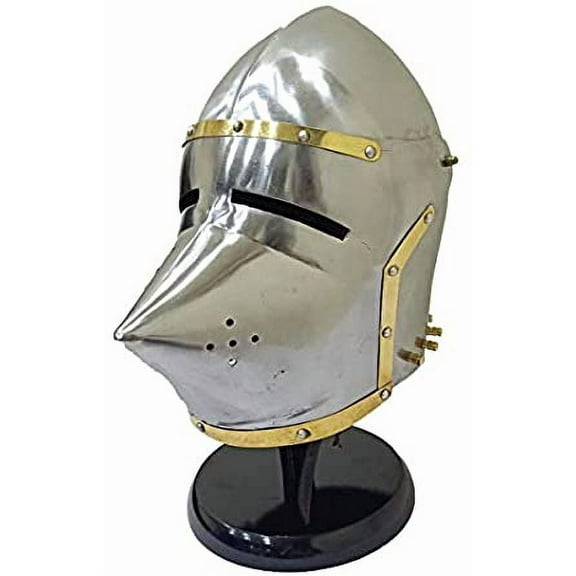 Medieval Armour Pig Faced Style Helmet - Bassinet Hounskull Armory Costume Helmet
