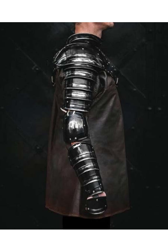 Medieval Single ARM Pauldron Larp, Spartacus Armor For Gladiator Warrior Costume