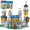 thumbnail image 1 of Medieval Castle Building Sets , Medieval Architecture Set with Light, Collectible Model or Home Office Decor, Street View House Building Kits 66006, 1 of 7