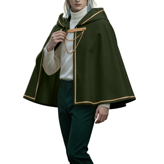 Medieval Cloak, Halloween Cape, Hooded Cloak, Gothic Cape Medieval Cloak Halloween Cape Hooded Cloak Renaissance Cape for Cosplay Party Themed Celebration Carnival and Holiday Dress Up