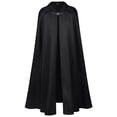 thumbnail image 1 of Medieval Collared Cloak For Women, Halloween Gothic Long Length Cape, Ladies Vintage Performance Party Poncho M-XL, 1 of 6