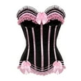 thumbnail image 1 of Medieval Corset Tops for Women Black Corset Plus Size Corsets for Women Black Bustier Lingerie for Party Costume Dress Bustier Top Gothic Shapewear Sexy Underwear Gothic Corset Top Pink Corset, 1 of 7