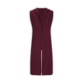 thumbnail image 1 of Medieval Costume Men Viking Cotton Linen Hooded Sleeveless Surcoat, Mens Renaissance Costume Big and Tall Sizes S-3XL Wine, 1 of 5