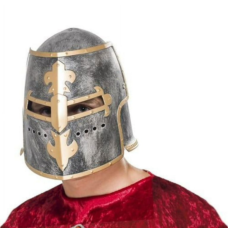 Medieval Crusader Helmet Adult Silver Medieval Crusader Helmet Adult Silver