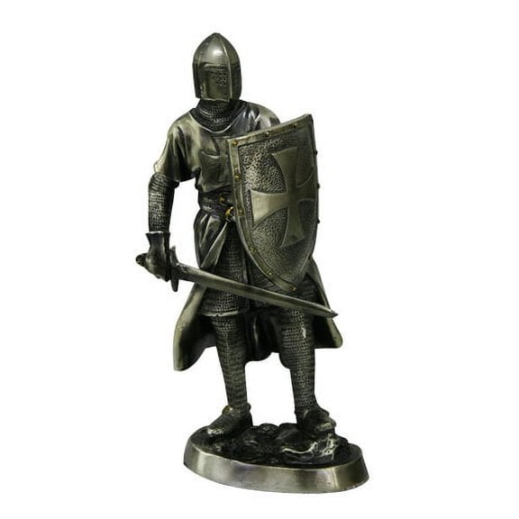 Crusader Knight with Sword  Shield Figurine