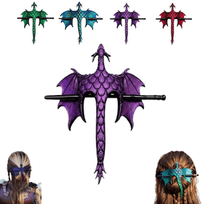 Medieval Dragon Hair Stick Pin, Fantasy Gothic Dragon Hairpin for Women, Medieval Hair Accessories for Long Hair Dragons Lovers