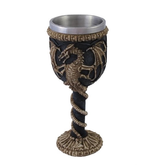 Medieval Dragon Skeleton Ossuary Goblet