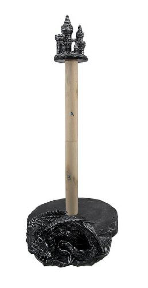 Medieval Dragon and Castle Paper Towel Holder Kitchen Decor