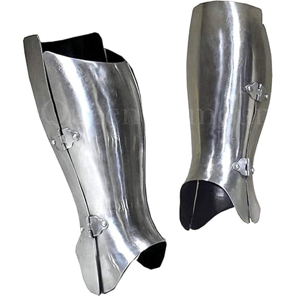 Medieval Europeon Enclosed Greaves Knight Leg Armor Reenactment Costume