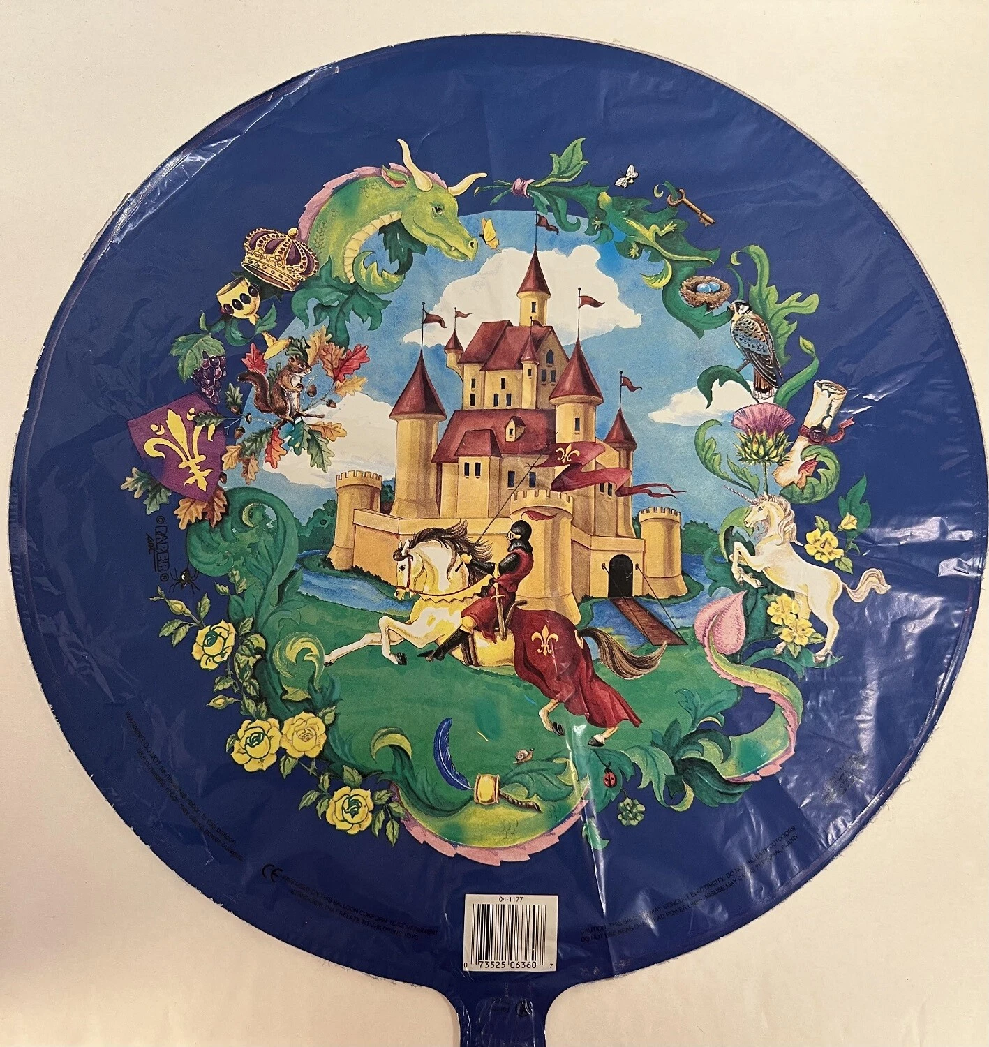 Medieval Knight Party Bundle - 38 Piece Set With Plates, Napkins, Tablecover & Dangling Whirls - View #8