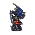 thumbnail image 1 of Medieval Fantasy Guardian Dragon Protecting Red Gemstone Fantasy World Decor Col, 1 of 2