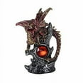 thumbnail image 1 of Medieval Fantasy Guardian Dragon Protecting Red Gemstone Fantasy World Decor, 1 of 1