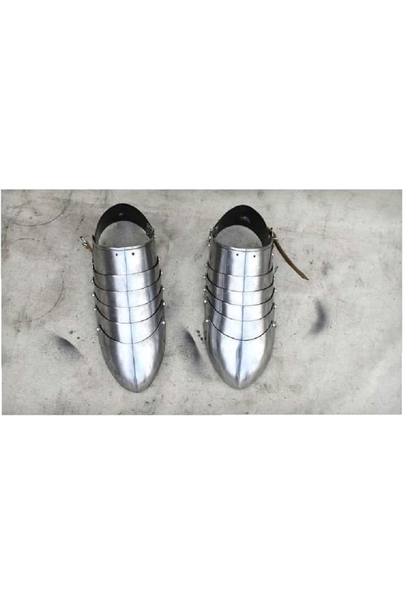 Medieval Foot Armour Pair of Sabatons Leg Protection Combat Armor