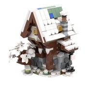 Medieval Forge Building Block House Model, MOC Architecture Bricks Collectible Building Kit
