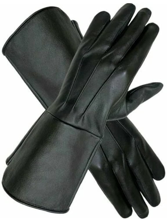 Medieval Gauntlet Leather Cosplay Gloves Long arm cuff