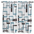 thumbnail image 1 of Medieval Geometry Mid Century Curtain Home Decoration Living Room Short Curtains Window Treatments For Kitchen Bedroom, 1 of 6