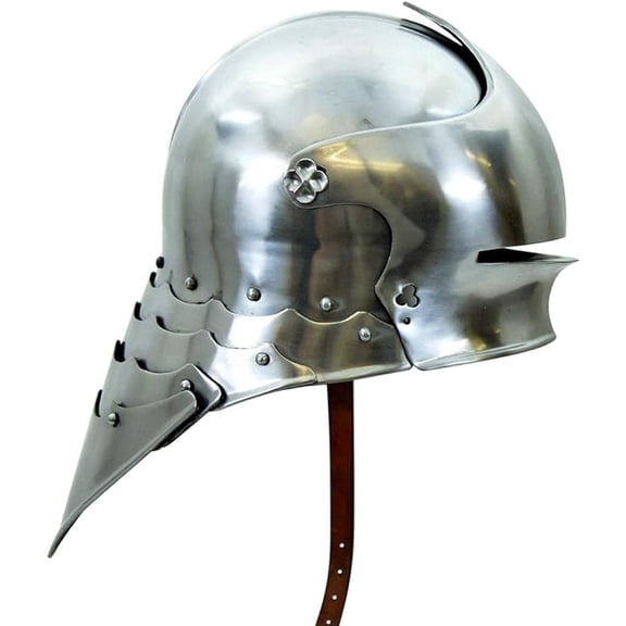 Medieval German Sallet Helmet Gothic Neck Armour