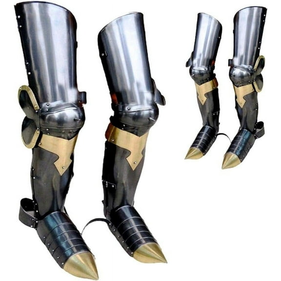 Medieval Gothic Full Leg Guard Wearable Knight Armor Halloween Costume