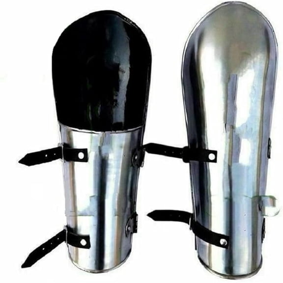 Medieval Gothic Greaves Steel Leg Guard Renaissance Costume