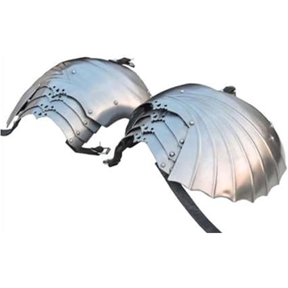 Medieval Gothic Pauldron Set Pair Plate Armor Carbon Steel Real Adult Solid Steel Pauldrons Shoulder Armor Costume