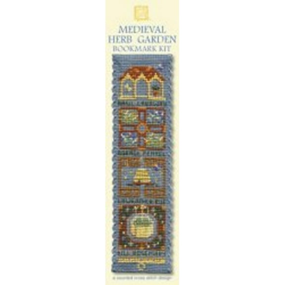 Medieval Herb Garden Bookmark - Cross Stitch Kit