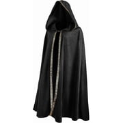 VZQI Unisex Medieval Hooded Cloak, Renaissance Halloween Costume Cape for Adults, Cosplay, Weddings & Renaissance Faire