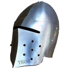 Medieval Knight Combat Close Helmet Great Sugarloaf Armor Halloween Costumes