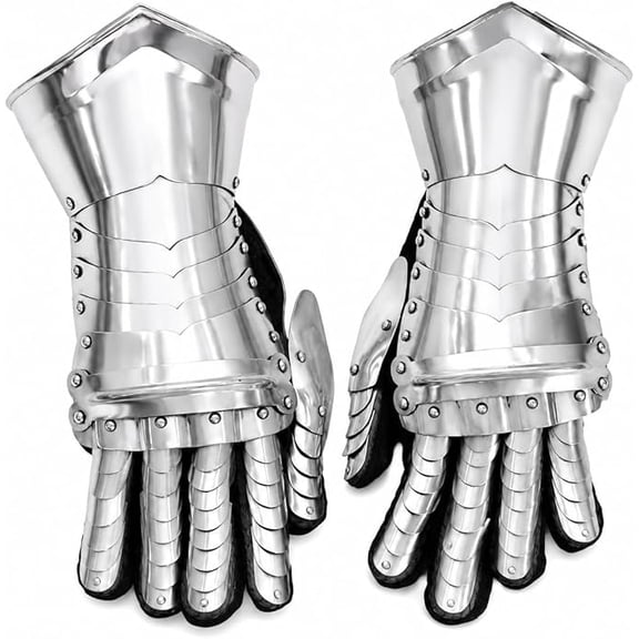 Medieval Knight Gauntlets Armor Steel Gloves