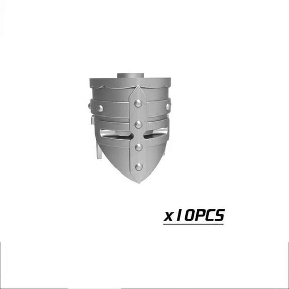 Medieval Knight, Roman Warrior, Viking, Pirate Helmets & Bullhorn Hats for Building Blocks Action Figures – Castle Knights Collection for Kids Toy Play Set