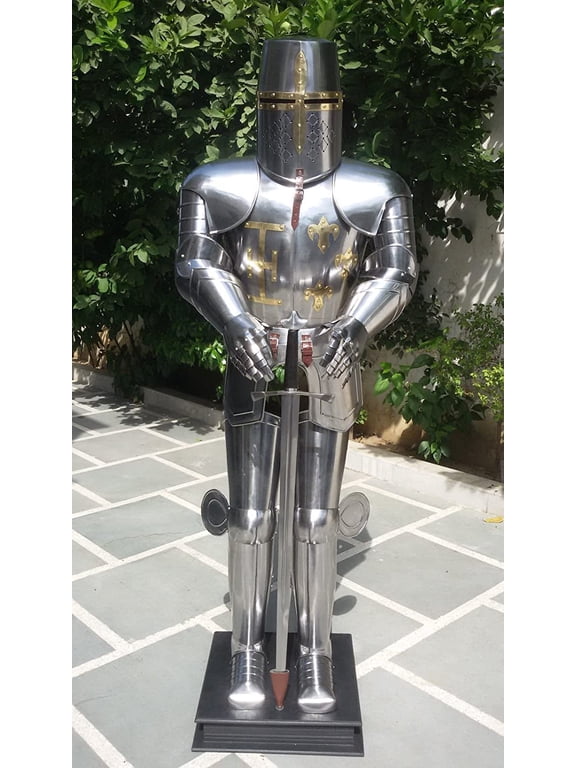 Medieval Knight Suit of Armor Medieval Combat Full Body Wearable- Armour With Stand