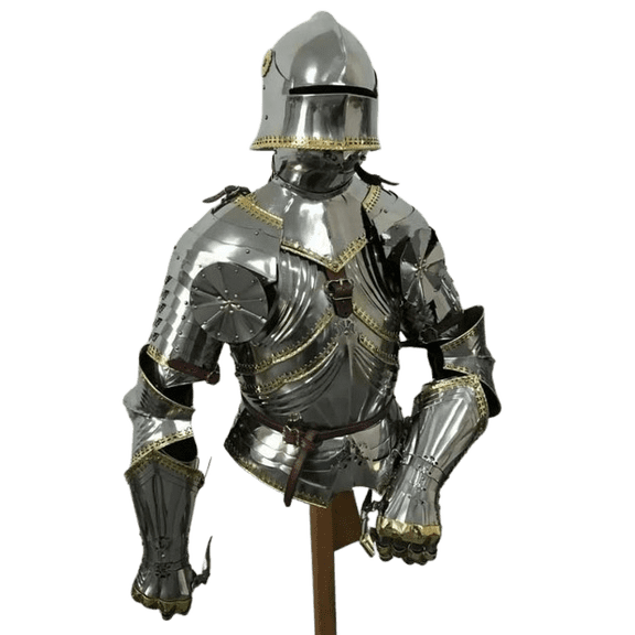 Medieval Knight Suit of Half Armor Wearable Halloween Costume Armor Suit