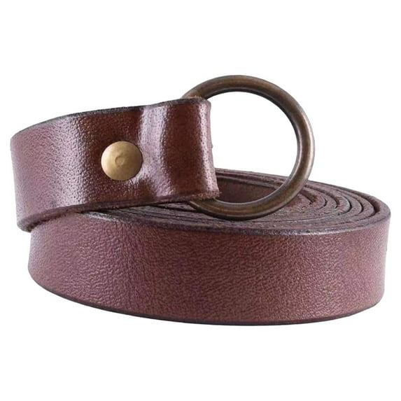 Medieval Knight Waist Belt Costume PU Leather Belt for Dress Up Prom Brown