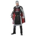 thumbnail image 1 of Medieval Knight Warrior King Soldier Prince Fancy Dress Halloween Adult Costume, 1 of 2