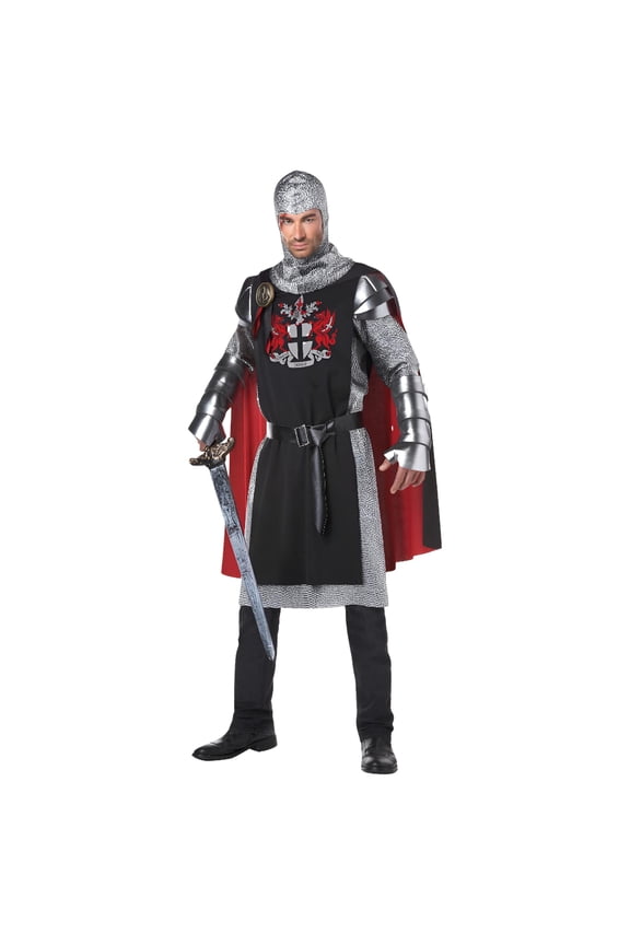 Medieval Knight Warrior King Soldier Prince Fancy Dress Halloween Adult Costume
