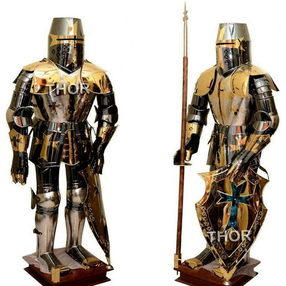 Medieval Knight Wearable Suit OF Armor Stainless Steel Rust Free full body Armor Suit Halloween Costume Rustic Vintage Home Decor Gifts