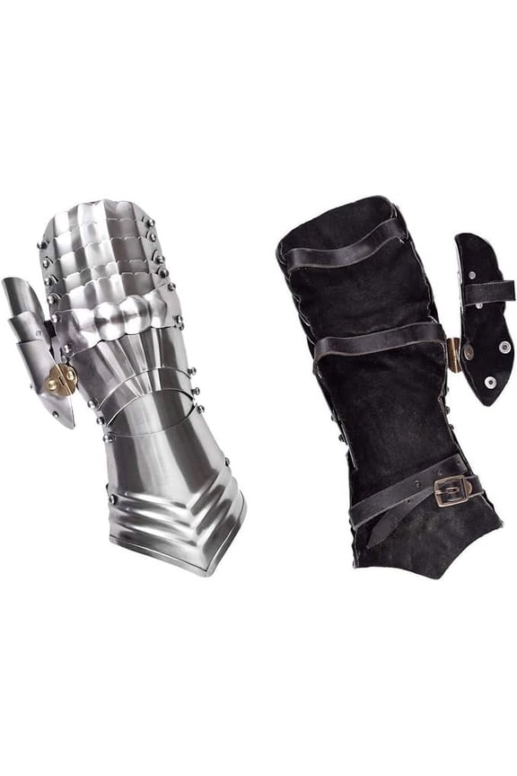 Medieval Late Mitten Gauntlet Pair