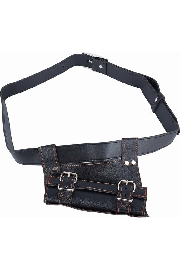 Medieval Leather Frog Adjustable Two-Buckle Belt Holder Rapier Scabbard Knight Renaissance Belt for Men Women Warrior Pirate Assassin Costume Cosplay Accessory