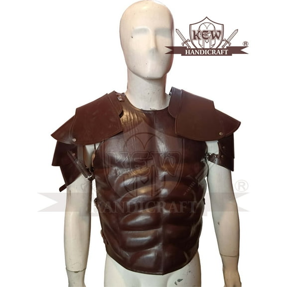 Medieval Leather Muscle Body Armor Jacket Medieval Armor Muscle Cuirass Leather Jacket-hg4