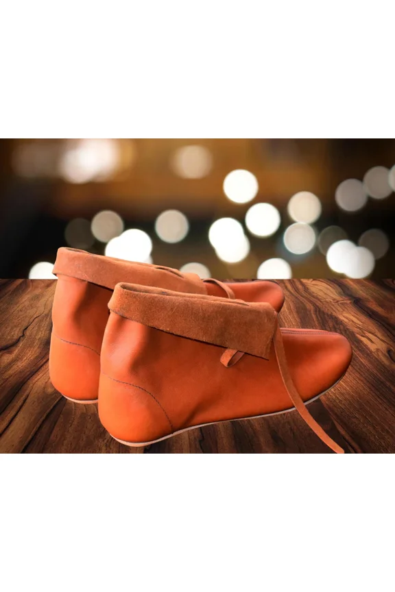 Medieval Leather Shoes for Men & Women  Handmade LARP Footwear, SCA Reenactment, Renaissance Costume Boots, Viking Style