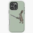 thumbnail image 1 of Medieval Marginalia Bunny Longsword Phone Case for iPhone 16 15 14 13 12 11 Pro Max, 1 of 2