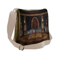thumbnail image 1 of Medieval Messenger Bag, Fantasy Building in the Sky, Unisex Cross-body, by Ambesonne, 1 of 2