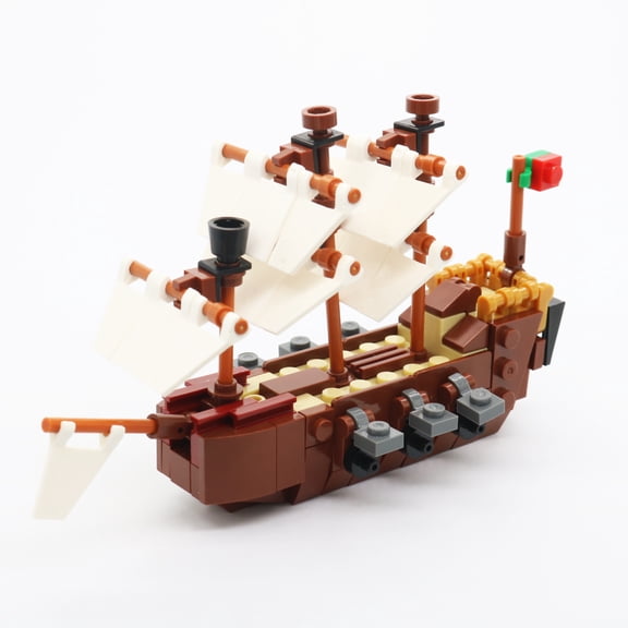 Medieval Military Viking Ship Building Blocks Black Pearl Pirates Royal Navy Warship MOC Ship in a Bottle Bricks Kids Gifts