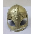 thumbnail image 1 of Medieval Mini Brass Mask Helmet W/Stand Table Top Office Decor Gift Item, 1 of 2
