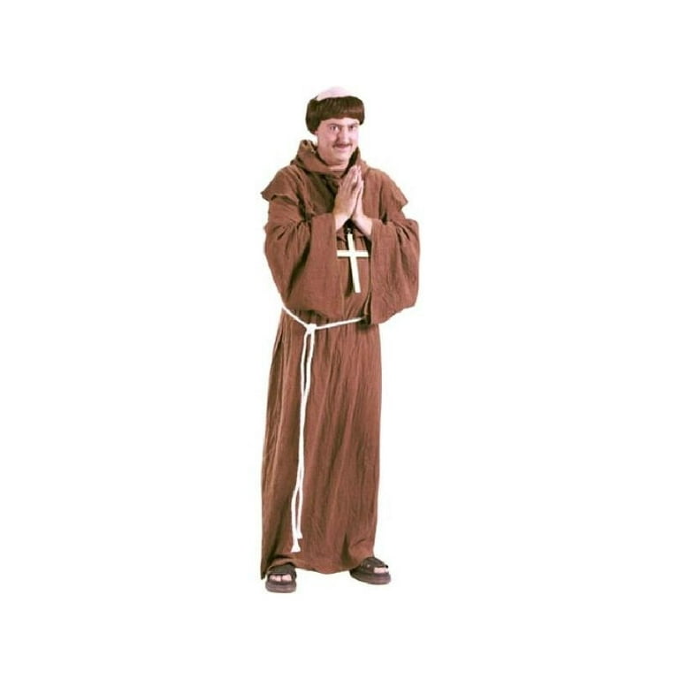 Monks Wig Adult Black Monks Wig Adult Black